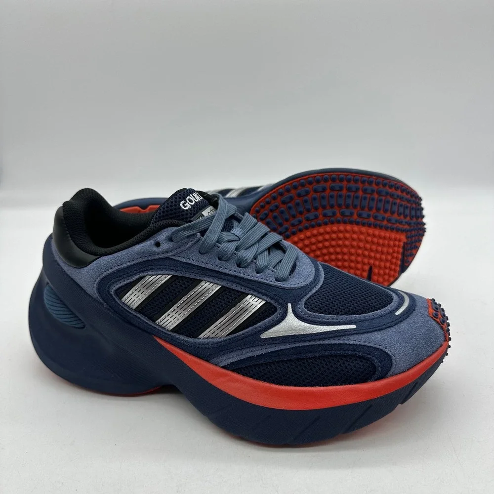 Adidas JP7178 Men 7.5 Ink/Navy Adizero Goukana Chunky Lifestyle Running Shoes